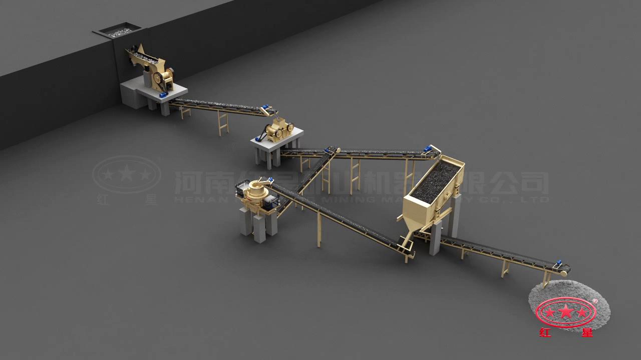 先粗、中細(xì)碎后再制砂