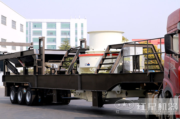 移動石粉制砂機(jī)發(fā)貨現(xiàn)場，到場即可作業(yè)