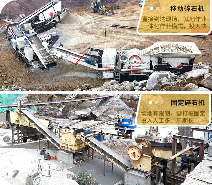 固定式、移動式現(xiàn)場對比圖