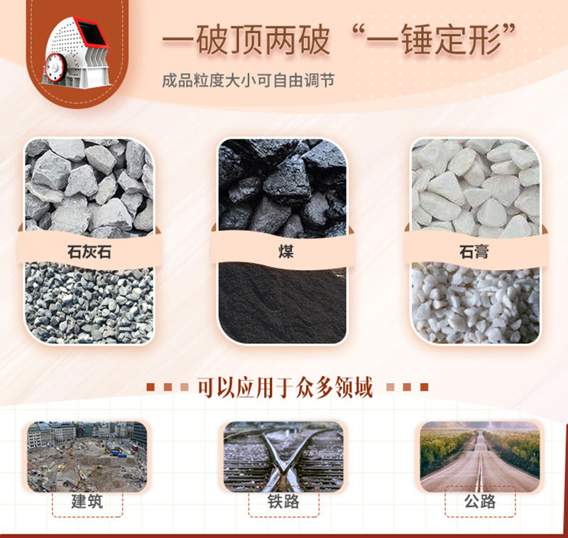 錘破一機(jī)兩用，可自成一條生產(chǎn)線