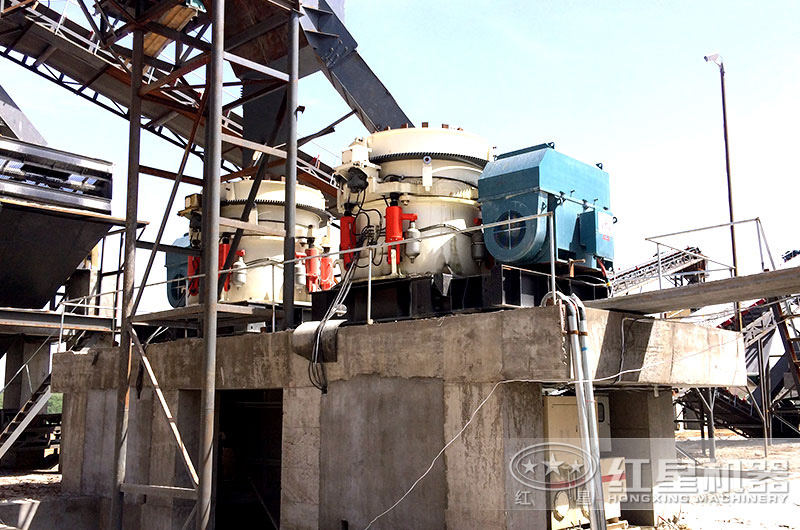 圓錐破產(chǎn)量大，自動化程度高，適合中大型砂石廠