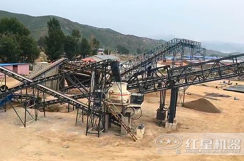 砂石生產線制砂機現(xiàn)場實拍